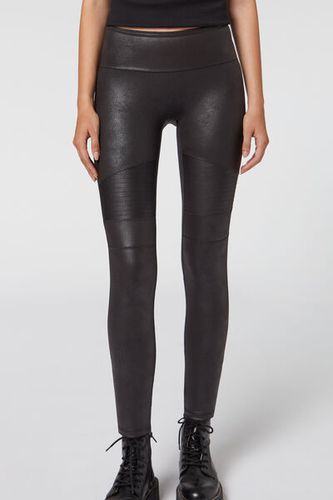 Leggings Biker Encerados Moldeadores Mujer Velikost XS - Calzedonia - Modalova