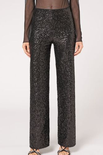 Leggings Palazzo con Lentejuelas Mujer Velikost S - Calzedonia - Modalova