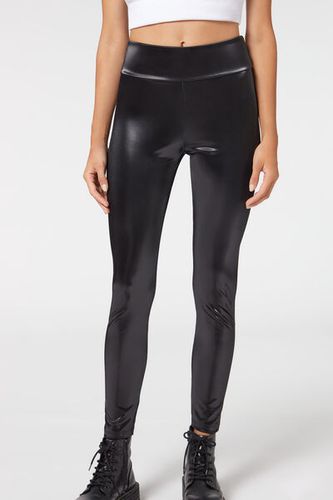 Leggings Skinny Efecto Vinilo Mujer Velikost S - Calzedonia - Modalova