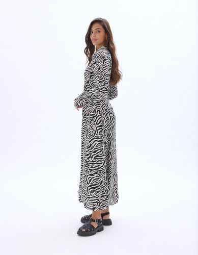 Robe midi chemise - blanc - celio - Modalova