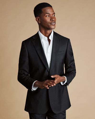 Men's Natural Stretch Twill Suit Jacket - , 36R Regular by - Charles Tyrwhitt - Modalova
