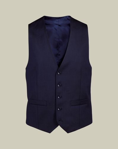 Men's Italian Luxury Suit Waistcoat - Dark Navy, w36 by - Charles Tyrwhitt - Modalova