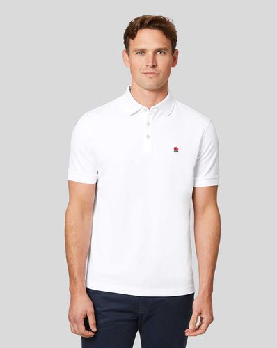 Men's England Rugby Pique Cotton Polo - , Large by - Charles Tyrwhitt - Modalova