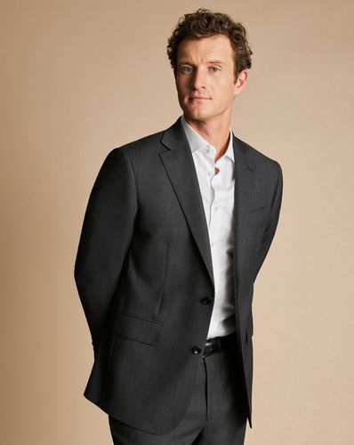 Men's Ultimate Performance Birdseye Suit Jacket - , 36R Regular by - Charles Tyrwhitt - Modalova