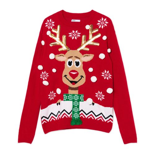 Jersey navideño con reno - Cropp - Modalova