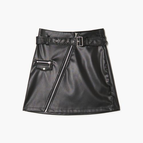 Cropp - Falda de polipiel - Negro - Cropp - Modalova