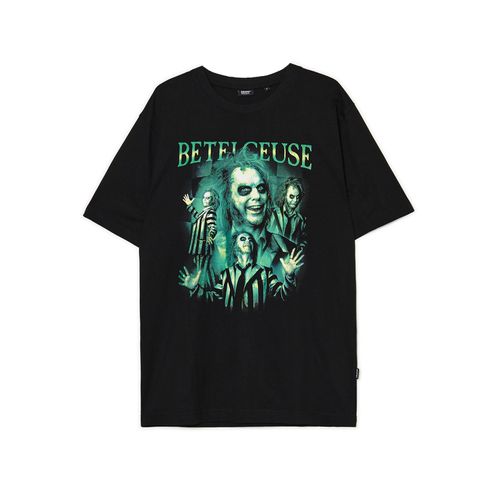 Camiseta negra con estampado Beetlejuice - Cropp - Modalova