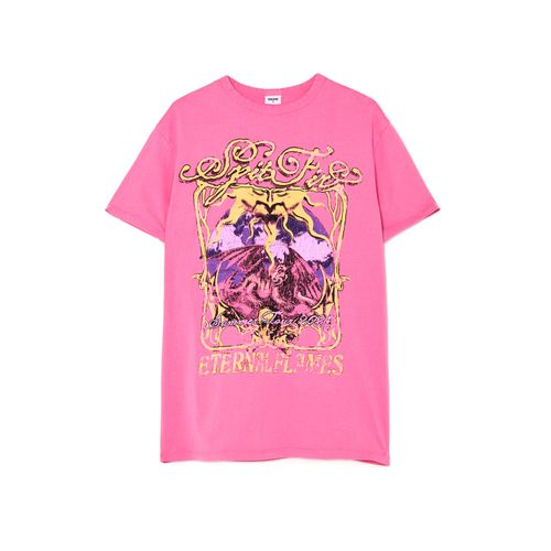 Cropp - Camiseta estampada - Rosa - Cropp - Modalova