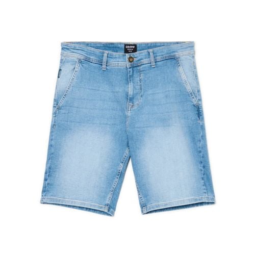 Shorts de mezclilla con efecto lavado - Cropp - Modalova