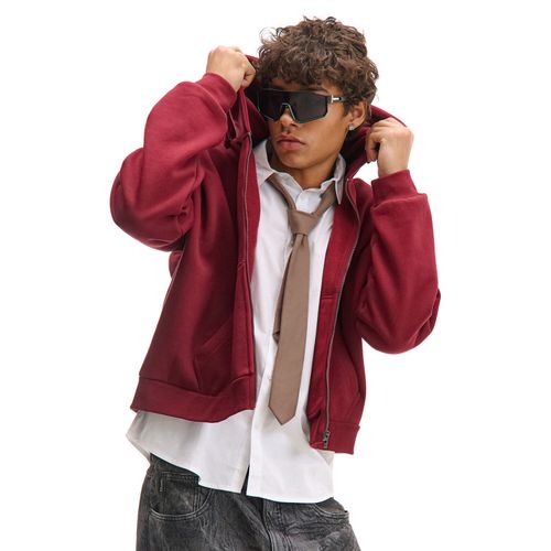 Sudadera deportiva con capucha y cremallera - Cropp - Modalova