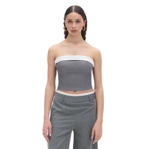 Cropp - Crop top - gris oscuro - Cropp - Modalova