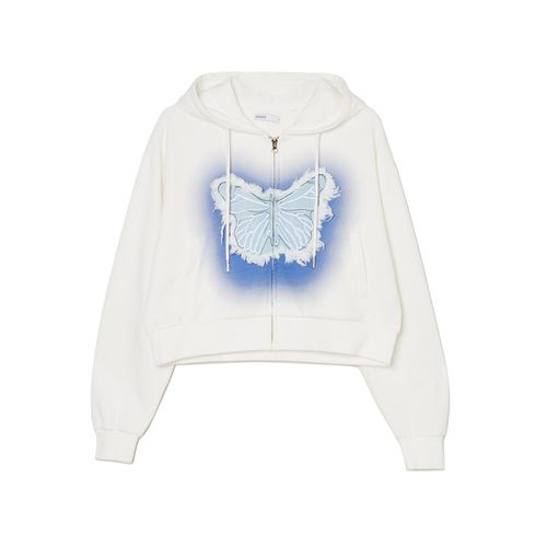 Cropp - Sudadera corta - Blanco - Cropp - Modalova