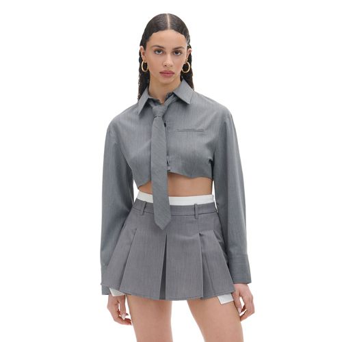 Cropp - Minifalda - Gris claro - Cropp - Modalova