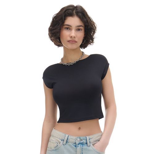 Cropp - Camiseta lisa - Negro - Cropp - Modalova