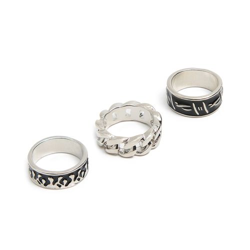 Cropp - Juego de anillos - Plateado - Cropp - Modalova