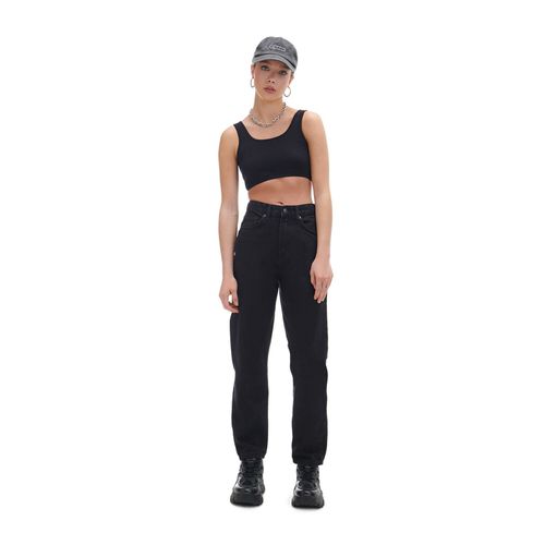 Cropp - Vaqueros mom fit - Negro - Cropp - Modalova