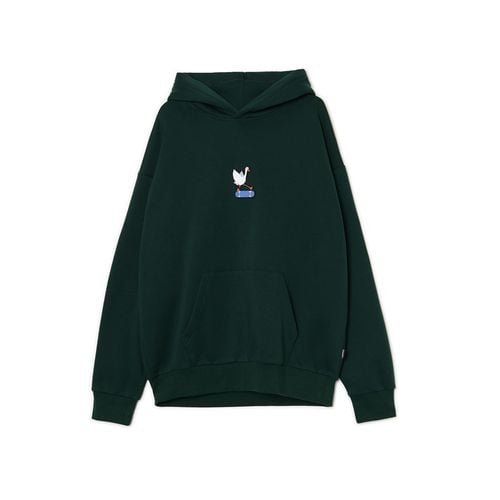 Sudadera verde con capucha - Cropp - Modalova