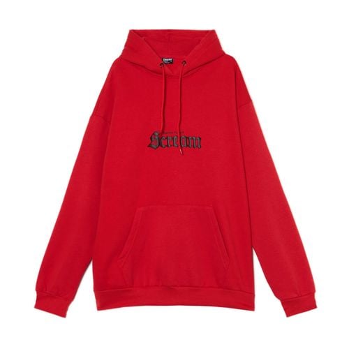 Sudadera roja con capucha - Cropp - Modalova