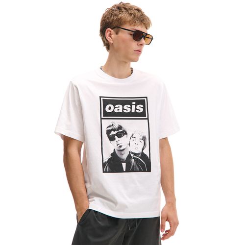 T-shirt bianca con stampa Oasis - Cropp - Modalova