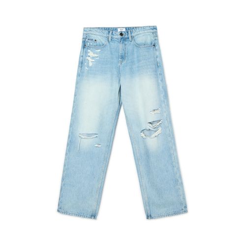 Cropp - Baggy jeans consumati - Blu - Cropp - Modalova