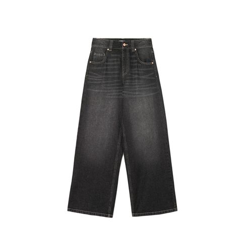 Cropp - Jeans a gamba ampia - Nero - Cropp - Modalova