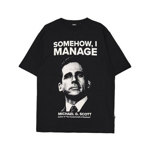 T-shirt nera con stampa The Office - Cropp - Modalova