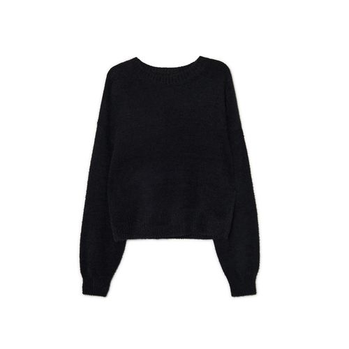 Cropp - Fluffy sweater - Nero - Cropp - Modalova