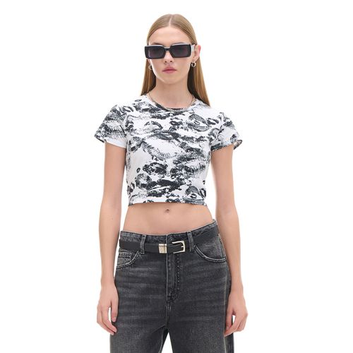 T-shirt con stampa all over - Cropp - Modalova