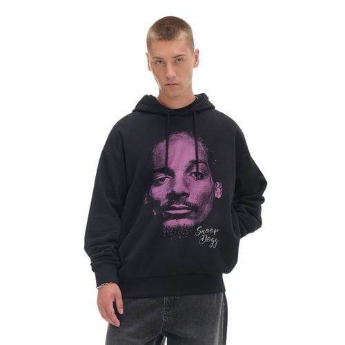 Felpa nera con cappuccio Snoop Dogg - Cropp - Modalova