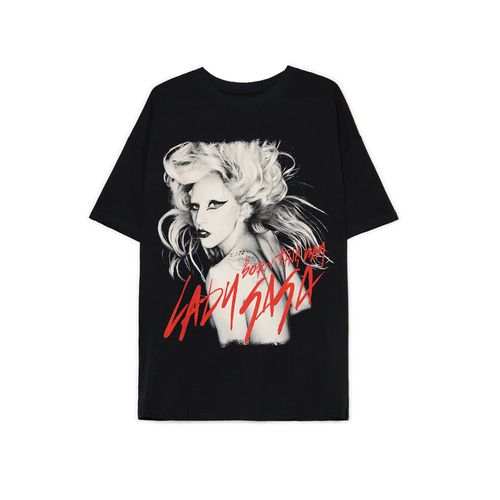 T-shirt nera con stampa Lady Gaga - Cropp - Modalova