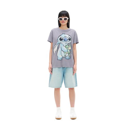 T-shirt con stampa Lilo & Stitch - Cropp - Modalova