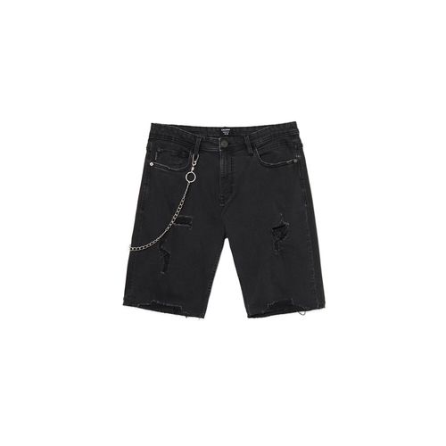 Cropp - Pantaloncini denim - Nero - Cropp - Modalova