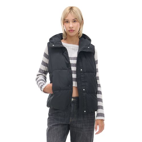 Quilted vest with a hood - Cropp - Modalova