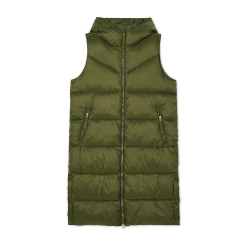 Quilted vest with a hood - - Cropp - Modalova