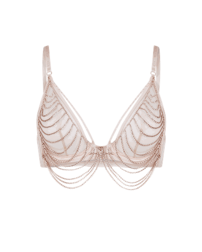 Sianna Chain Bra in Gold | By Agent Provocateur