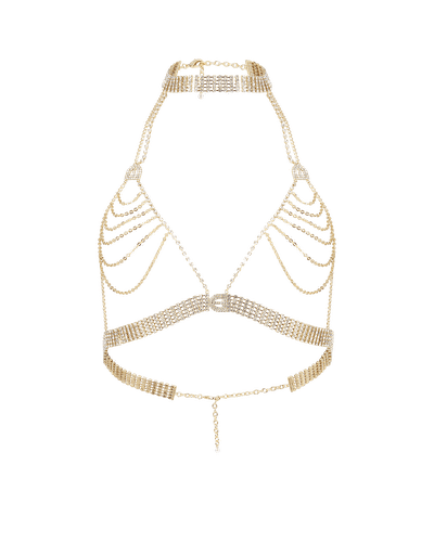 Sianna Chain Bra in Gold