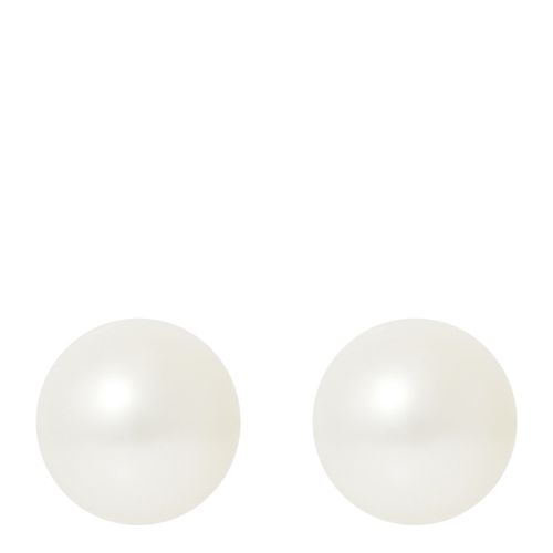 Gold/Natural Button Pearl Earrings 8-9mm - Ateliers Saint Germain - Modalova