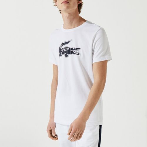 Chest Logo Design Cotton Blend T-Shirt - Lacoste - Modalova