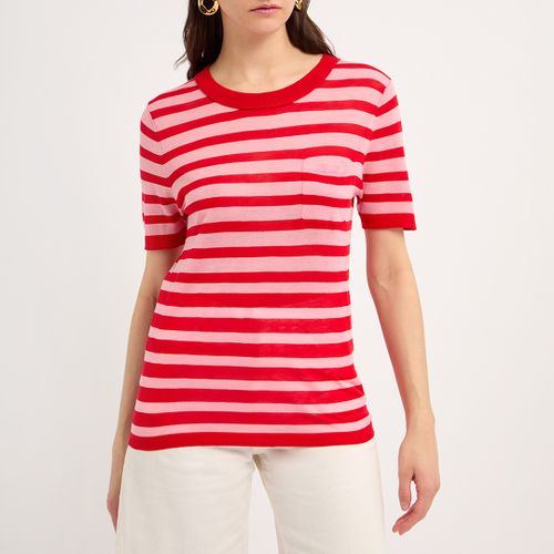 Blue/White Striped Cotton T-Shirt - Sonia Rykiel - Modalova