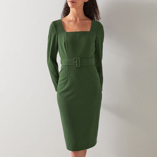 Khaki Carringto Belted Dress - L K Bennett - Modalova