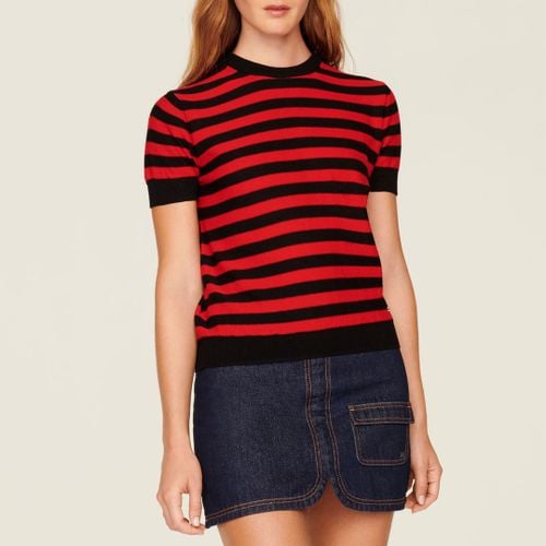 Red/Black Knitted Wool Top - Sonia Rykiel - Modalova