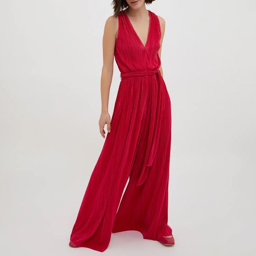 Red Terzina Pleated Jumpsuit - Max&Co. - Modalova