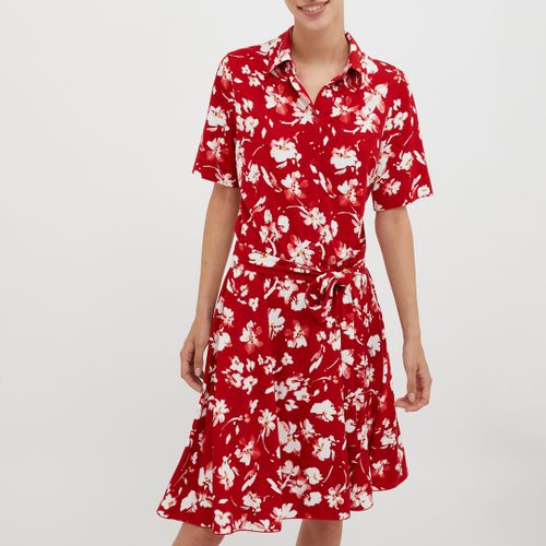 Red Francia Floral Midi Dress - Max&Co. - Modalova