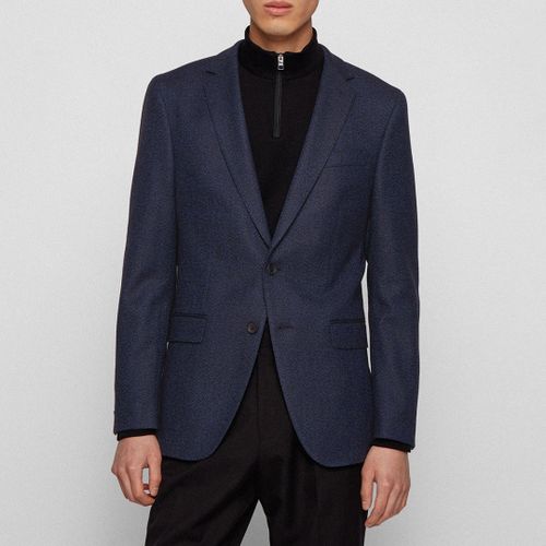 Dark Nasley Cotton Blend Blazer - BOSS - Modalova