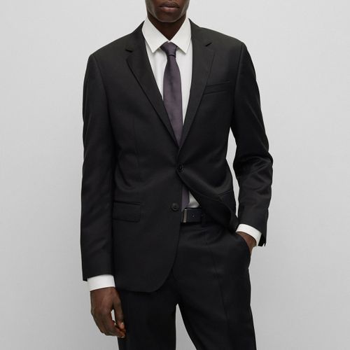 Black Hayes Wool Suit Jacket - BOSS - Modalova