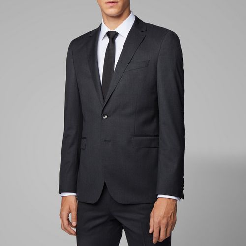 Dark Grey Ryan Wool Suit Jacket - BOSS - Modalova