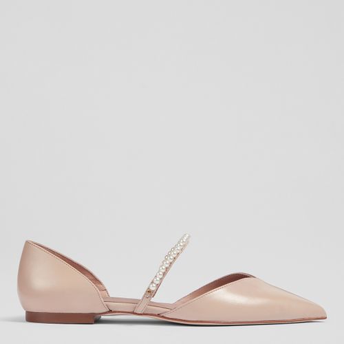 Beige Ida Leather Flats - L K Bennett - Modalova