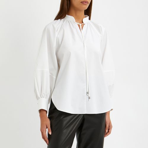 White Bipete Stretch Cotton Shirt - BOSS - Modalova