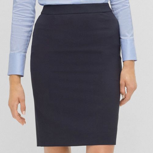 Navy Vilea Stretch Mini Skirt - BOSS - Modalova