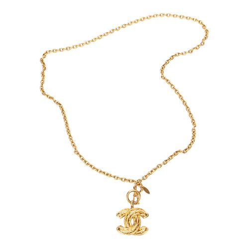 Gold CC Chain Necklace - Vintage Chanel - Modalova